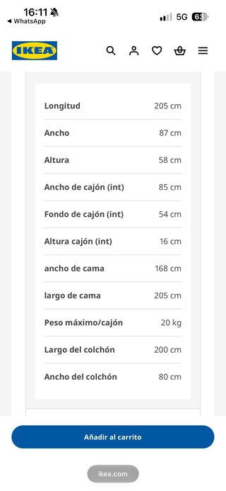Cama Nido Blanca de Madera
