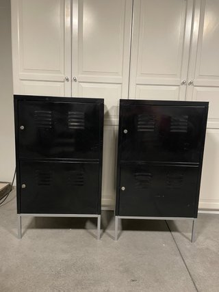 2 Armarios IKEA PS Negro Metálico