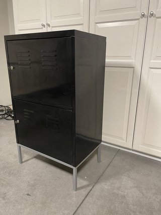 2 Armarios IKEA PS Negro Metálico