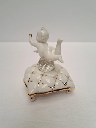 Figurita de Porcelana Galos