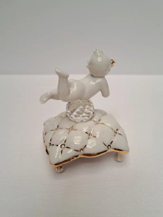 Figurita de Porcelana Galos