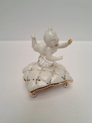 Figurita de Porcelana Galos
