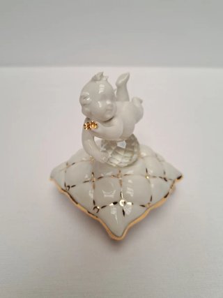 Figurita de Porcelana Galos