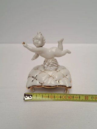 Figurita de Porcelana Galos