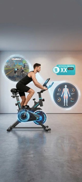 Bicicleta Spinning con Bluetooth y App