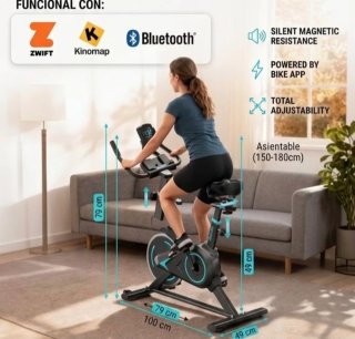 Bicicleta Spinning con Bluetooth y App