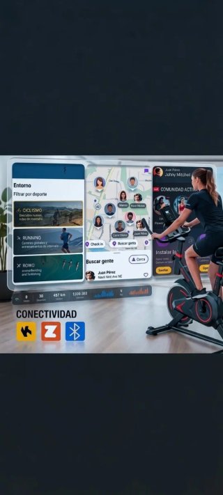 Bicicleta Spinning con Bluetooth y App