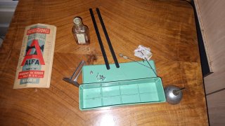 Maquina coser Alfa 50s, original,pedal y correa.