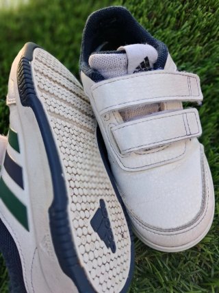 Zapatillas Adidas Blancas Velcro Niños