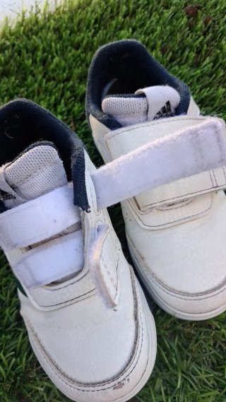 Zapatillas Adidas Blancas Velcro Niños