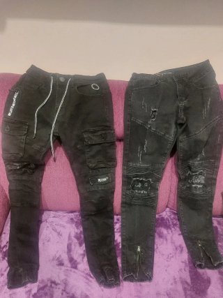 2 Pantalones Negros Talla 13-14