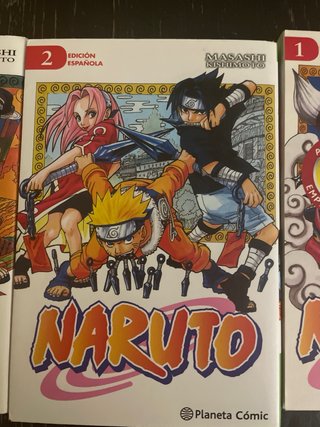 Primeros 4 mangas de naruto