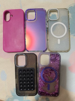 Lote de 5 Fundas para iPhone 16