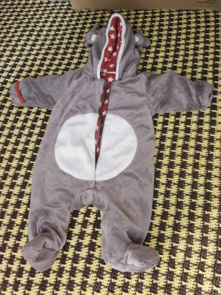 Buzo Mameluco Infantil Gris
