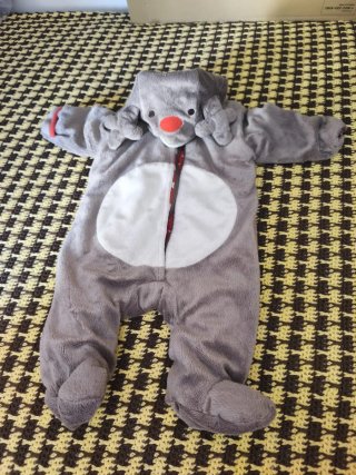 Buzo Mameluco Infantil Gris