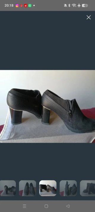 Lote 3 botines y 1 bota alta negros
