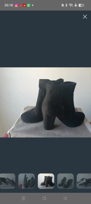 Lote 3 botines y 1 bota alta negros