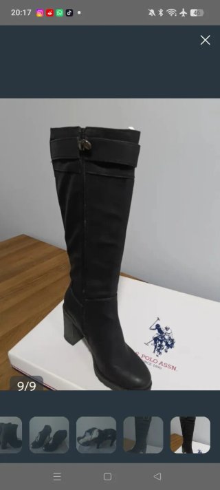 Lote 3 botines y 1 bota alta negros