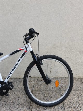 Bicicleta rockrider MTB blanca poco uso