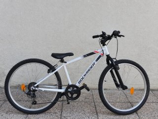 Bicicleta rockrider MTB blanca poco uso