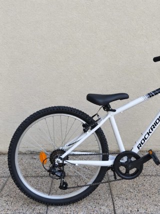 Bicicleta rockrider MTB blanca poco uso