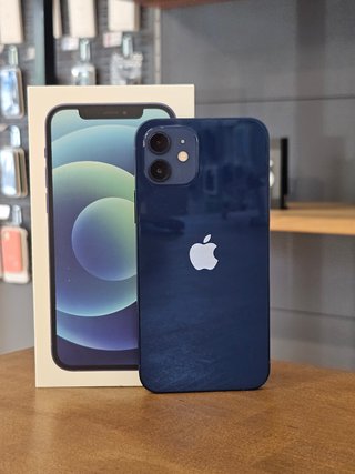 IPHONE 12 64GB AZUL BATE. 100%