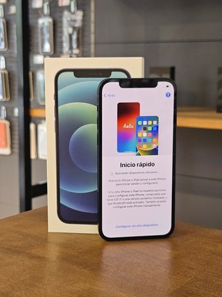 IPHONE 12 64GB AZUL BATE. 100%