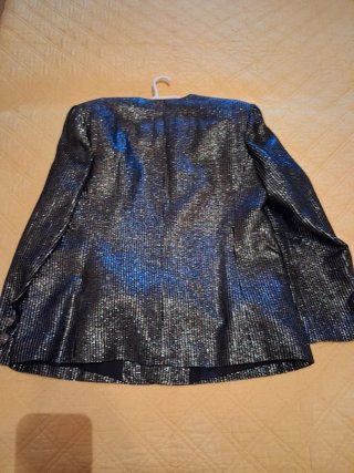 Chaqueta de Fiesta Negra y Dorada