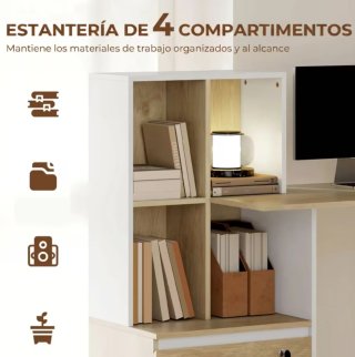 ESCRITORIO + ESTANTERIA A ESTRENAR