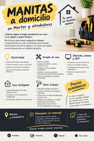Servicio de manitas a Domicilio