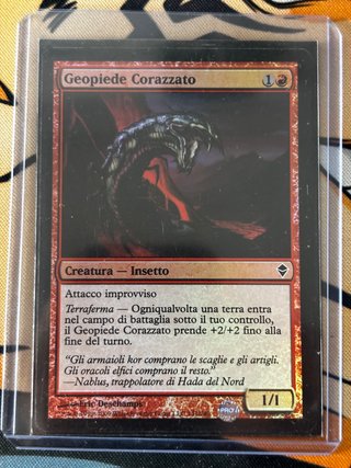 Carta MTG Geopiede Corazzato FOIL Zendikar