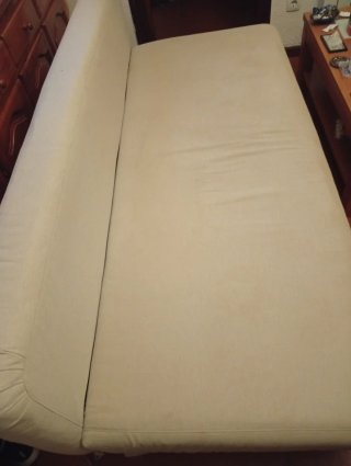 Sofá cama beige tela seminuevo