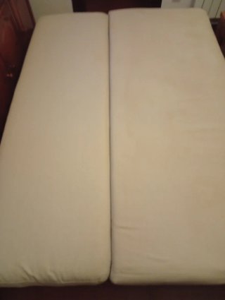 Sofá cama beige tela seminuevo
