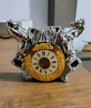 Orologio da tavolo in Argento
