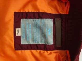 Cazadora Bomber Alpha Industries granate