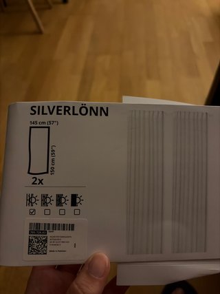 Cortinas IKEA Silverlönn 145x150 cm (2 uds)