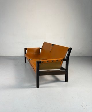 (2) Sofá diseño brutalista, Vintage años 80