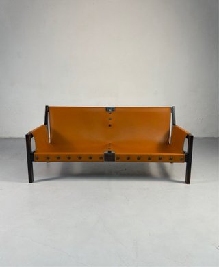 (2) Sofá diseño brutalista, Vintage años 80