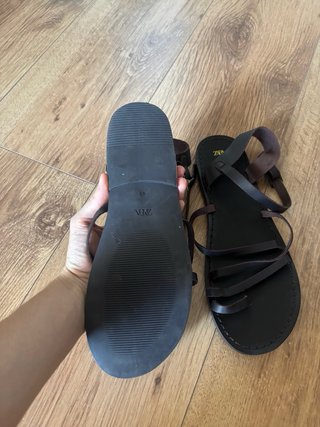 Sandalias de piel Zara Talla 39