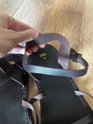 Sandalias de piel Zara Talla 39