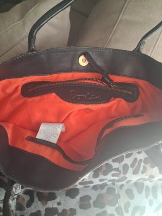 Borsa in pelle maculata