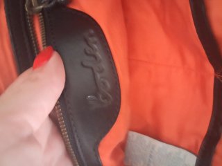 Borsa in pelle maculata