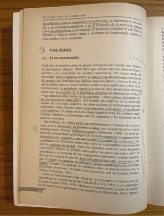 Psicología cognitiva e instrucción
