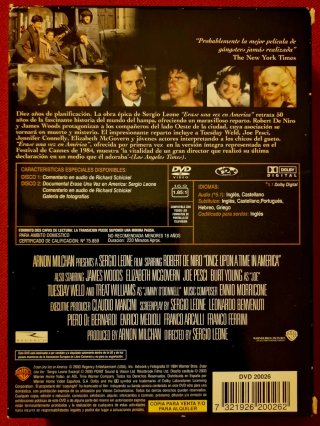 DVD Érase una Vez en América (Edición Especial)