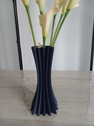 Vaso 3D blu e beige