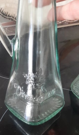 Aceitera y Vinajera de Cristal