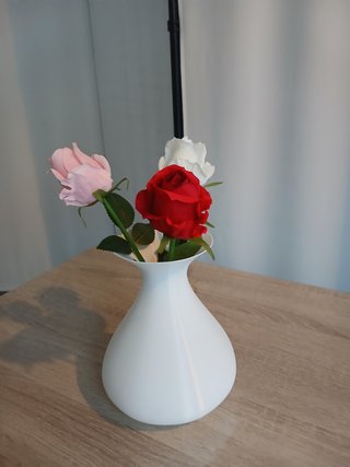 Vaso 3D Rose Rosa, Bianco, Rosso
