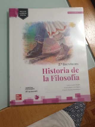 Historia de la filosofía, 2 Bachillerato