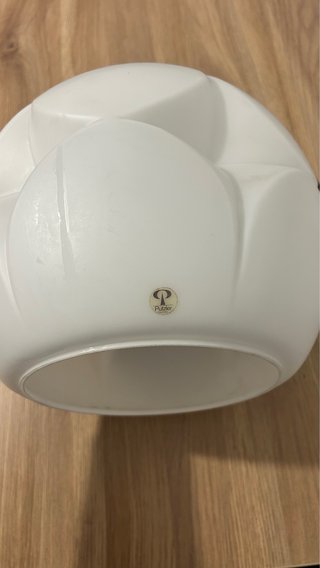 Lámpara Colgante Vintage Vidrio Opalino
