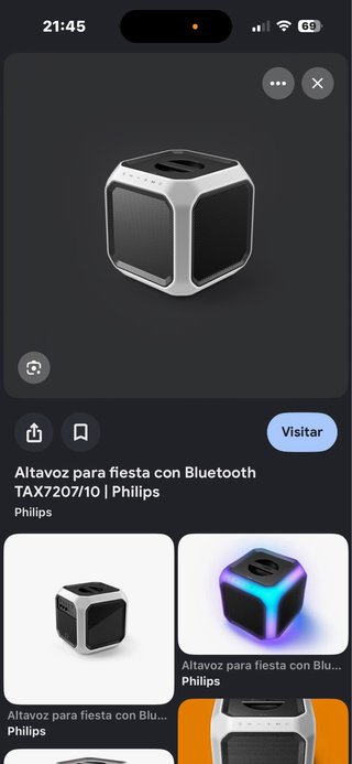 Altavoz Philips 80W RMS Multicolor